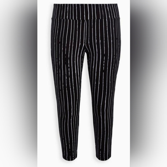 TORRID DISNEY Nightmare Before Christmas Jack Skellington Stripe Ponte Pant! NWT - Picture 5 of 10
